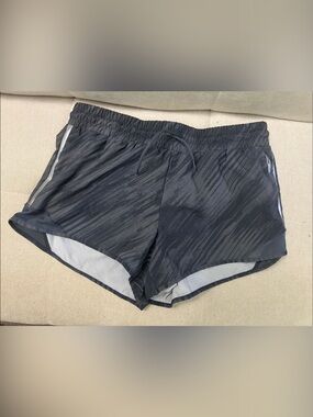 RBX Women's Black Striped Athletic Shorts